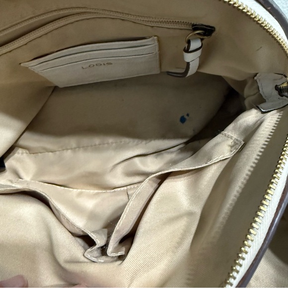 Lodis White Leather Shoulder Bag – Medium Tote - Picture 4 of 11